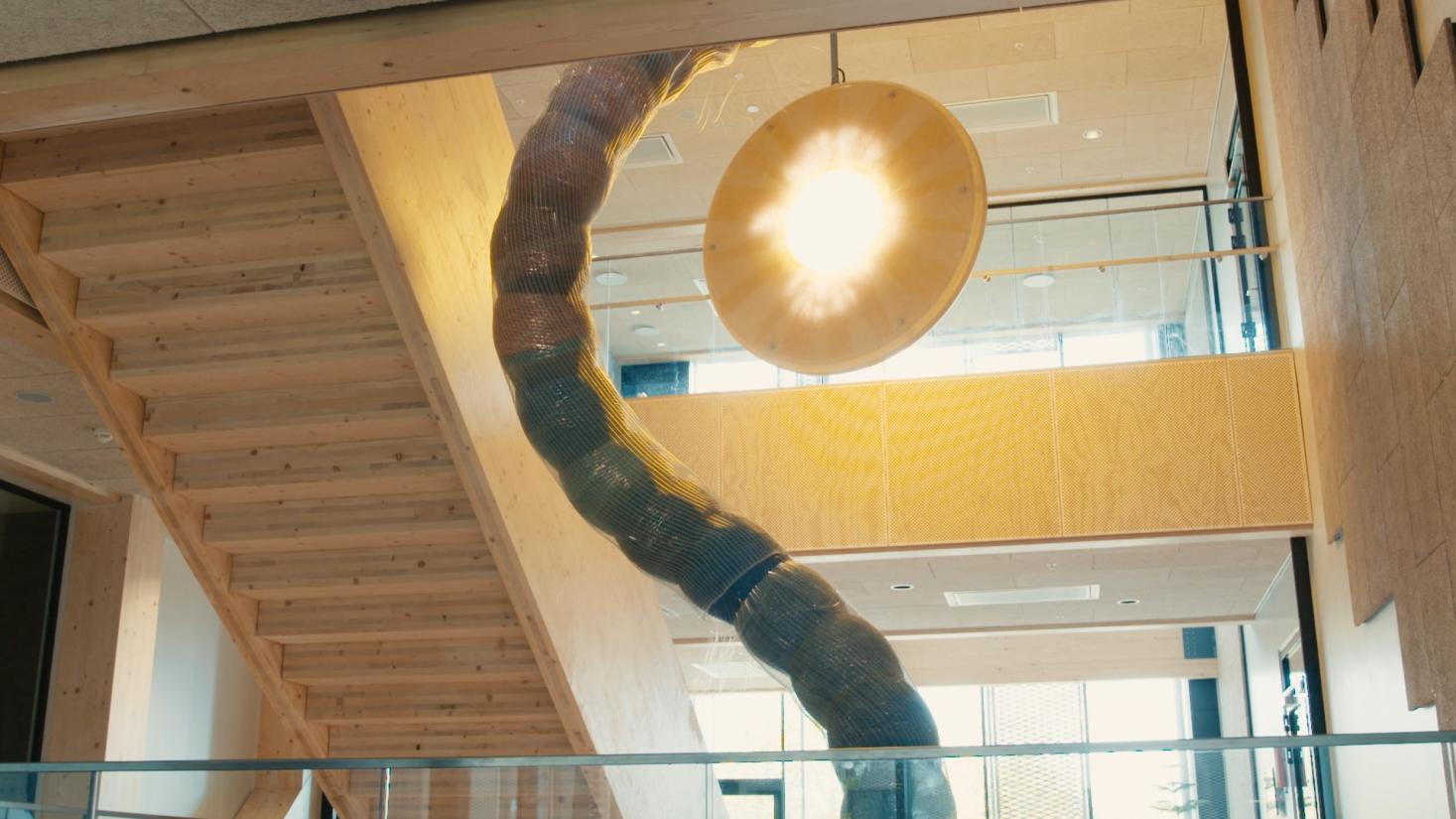 LED-Lichtinstallation „PHOTOSYNTHESIS" – DTU Lyngby, Treppenhaus