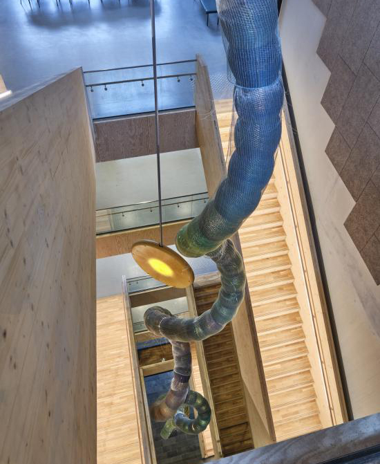 LED-Lichtinstallation „PHOTOSYNTHESIS" – DTU Lyngby, Treppenhaus